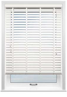Ecowood Deluxe, Cotton White Satin - Motorised Venetian Blind